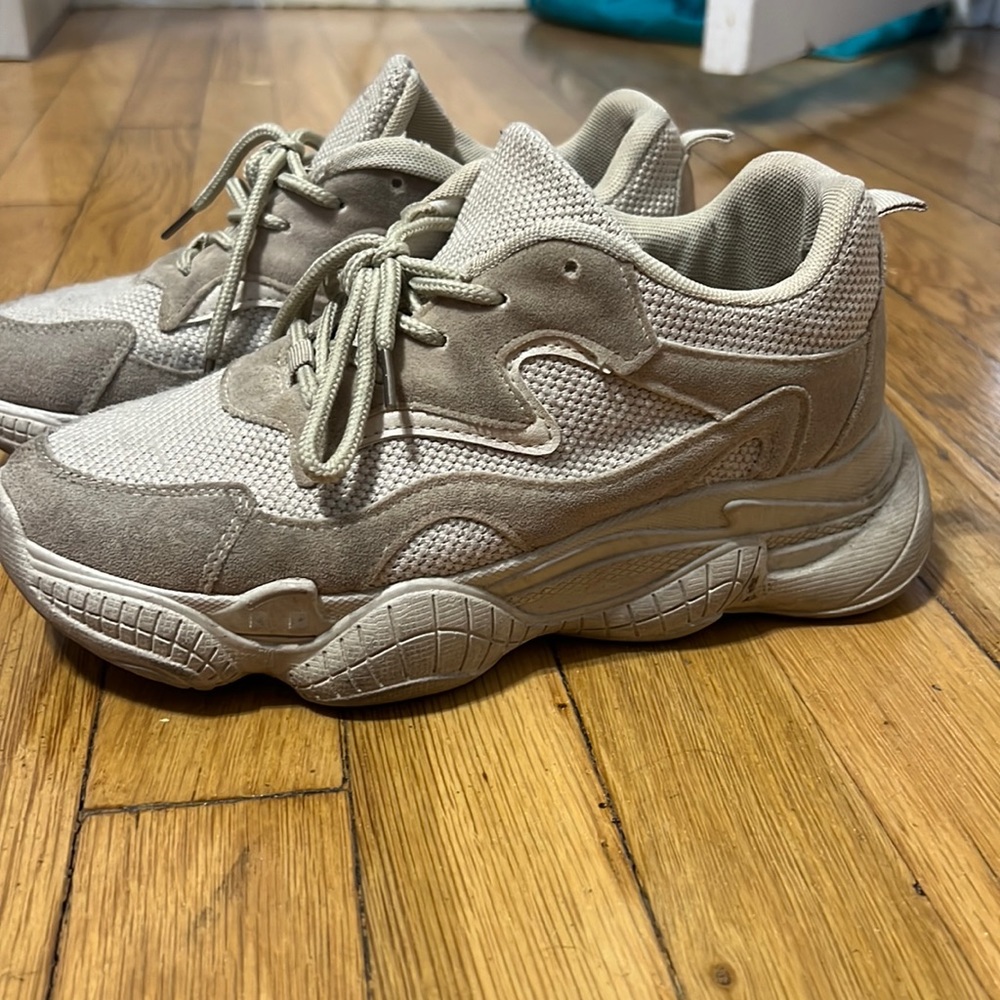 Pretty little thing nude sneakers